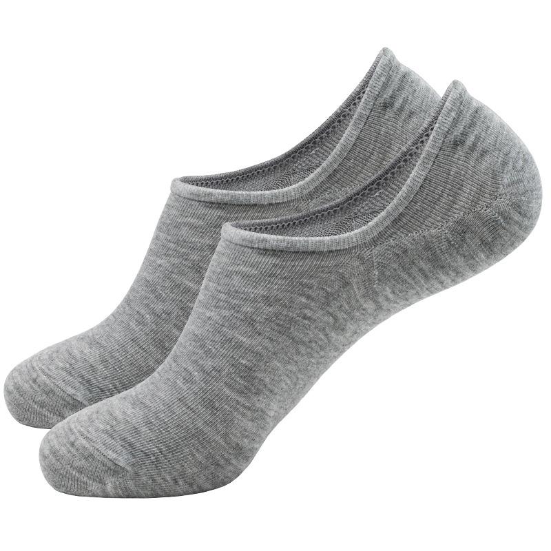 Women's and Men's Black & White Low-Cut Summer Socks - Thin, Anti-Odor, Sweat-Absorbent, Non-Slip Polyester Boat Socks.