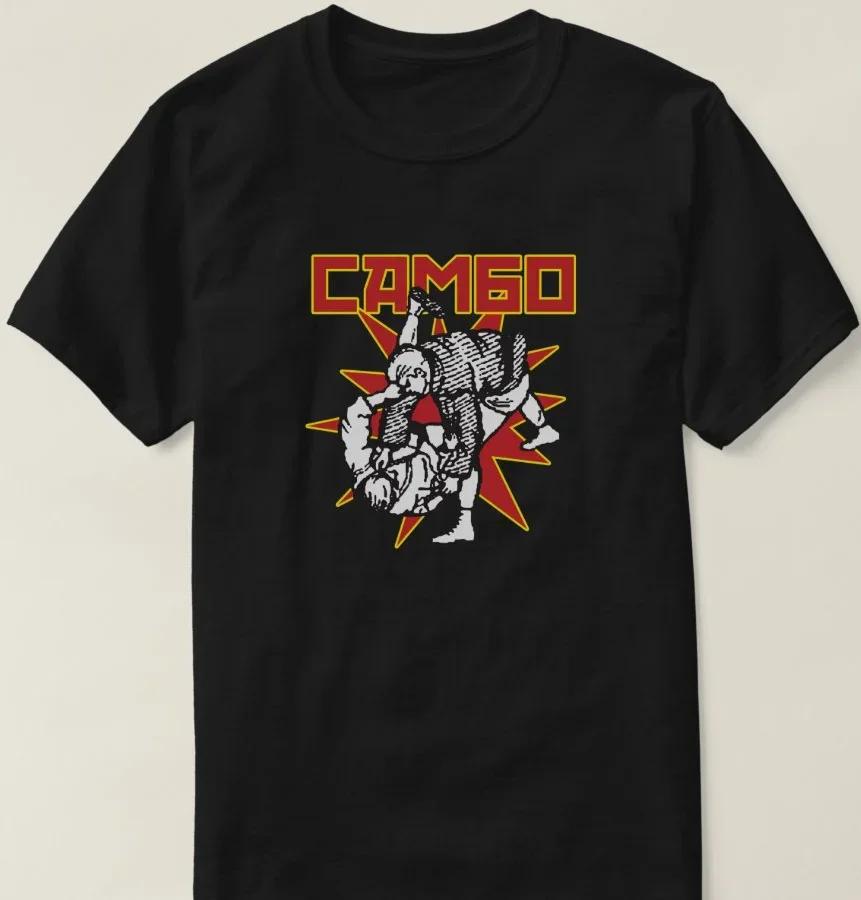 2025 Summer Russian Style Best Fights SAMBO MMA Training T-shirt Loose Top Size Short Sleeve 100% Cotton Casual T-shirt