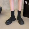 Small Platform Foot Retro British Martin Boots Women's Summer 2025 New Brown Thick Heel Heightening Super Fire Short Boots