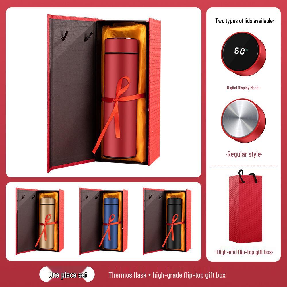 High-End Dragon Boat Festival Gift Set: Insulated Cup, Neck Massager, and Umbrella
