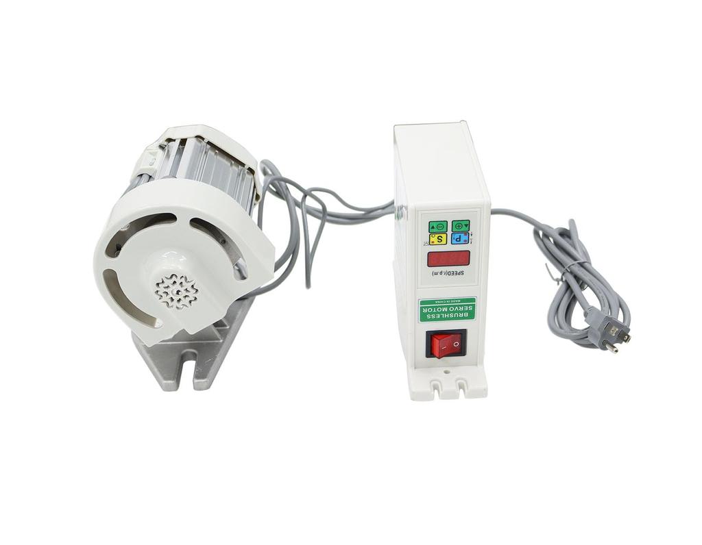 INTBUYING Servomotor til industriell symaskin, 750 W, ren kobberspiral, clutchmotor, børsteløs, stillegående hastighetskontroll, 0–4500 o/min