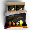 Silhouettes and Bible Verse. Bedding Sets Duvet Cover Sets Duvet Covers Pillowcases(1 * Duvet Cover 2 * Pillowcases Without Duvet Insert)