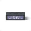 LEXON Mini Reversible LCD Alarm Clock Flip Mini Dark Gray USB-TypeC Charging/3 Brightness Levels/Touch Sensor Snooze Light [Domestic Genuine Product]