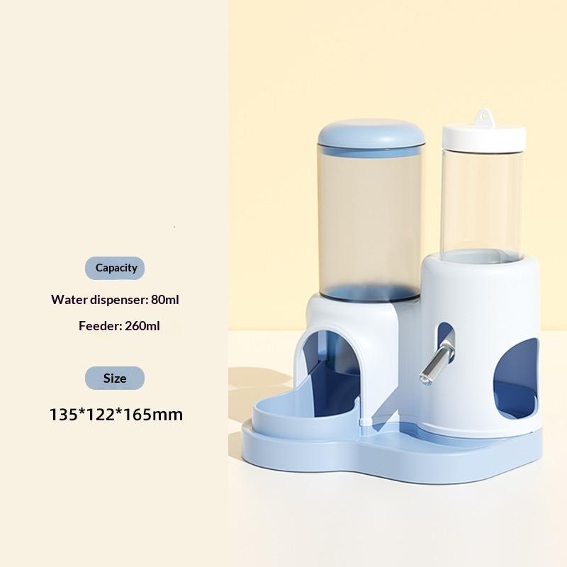 2 In 1 Hamster Automatic Feeder Water Dispenser Set Small Pets Supplies