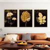 Abstrakte goldene Blätter Leinwand Malerei Moderne Nordic Poster und Drucke Wand Kunst Bild für Wohnzimmer Wohnkultur