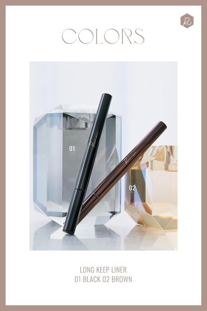 Ririmew Long Keep Liner produced by Rino [Riri Miu] [Cosmetics Sashihara/Liquid Eyeliner] (01 Black)