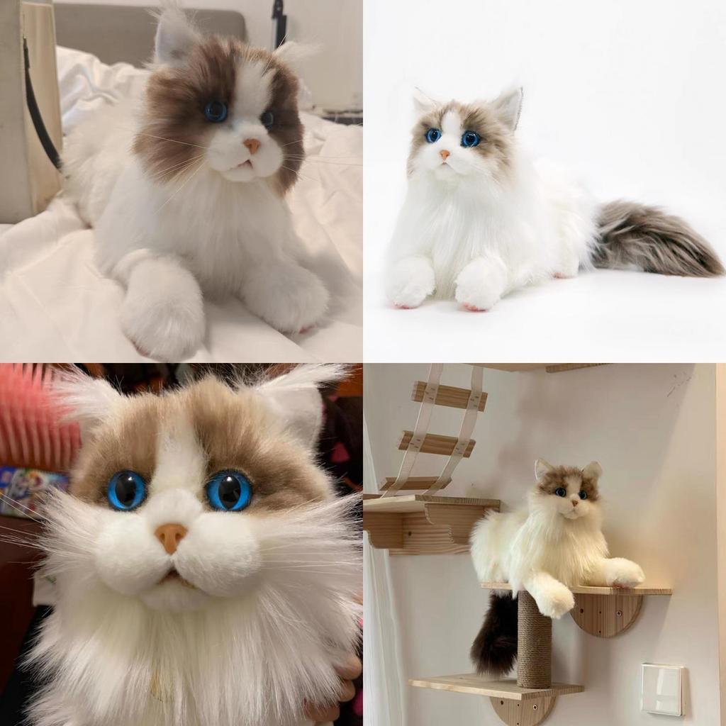 Entzückendes Plüschkatzenspielzeug Weicher Stoff Kawaii Kätzchenpuppe Geschenk für Kinder Geburtstag