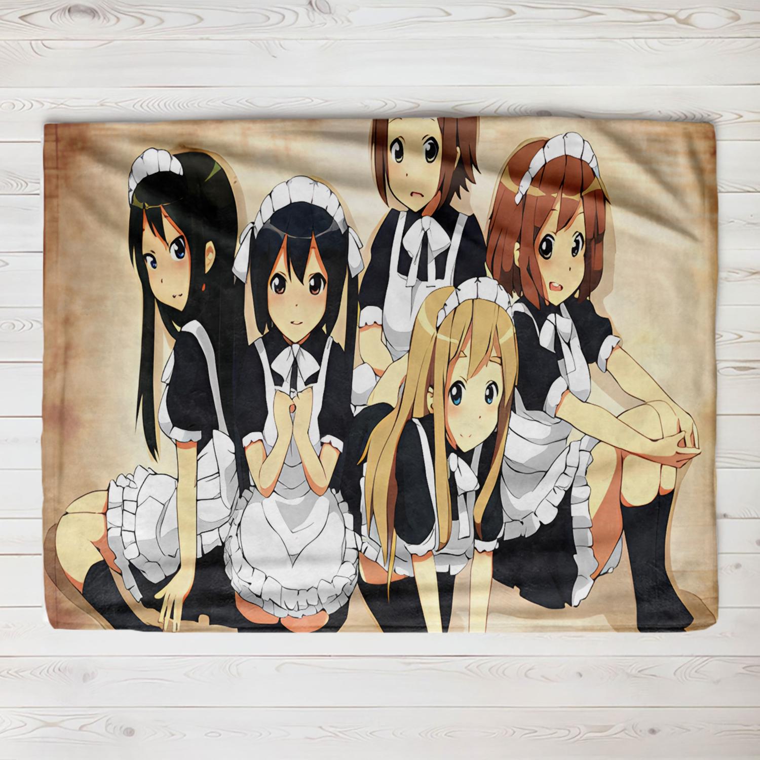 

Anime Cute Poster Japan Kawaii New K-ON! Printed Blanket Bed Camping Sofa Fluffy Soft Blankets Microfiber Bedding 75x90cm