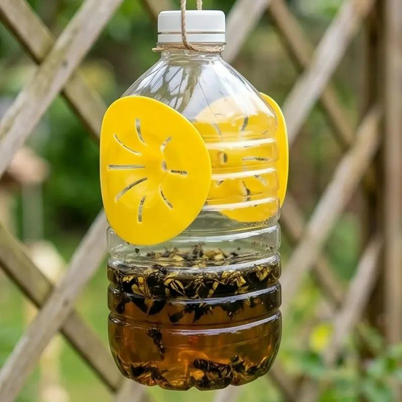 50/5x Wasp Trap Flower-shaped Funnel Flying Insect Control Tools Reusable Bee Catcher Household Garden Traps Beekeeping Tool