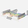 Gifts Short Neck Trouser Clip Non-slip Rainbow Colors Short Neck Trouser Rack Traceless Household Trouser Hanger