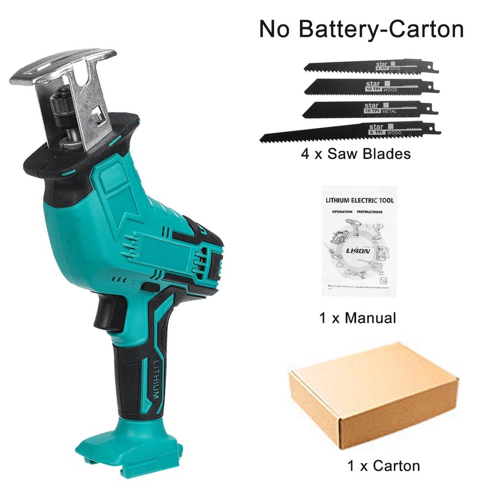 

Новый Портативный Металло-Дереворезный Станок Инструмент Переменная Скорость Аккумуляторная Электрическая Сабельная Пила 11.42 x 3.15 Only machine