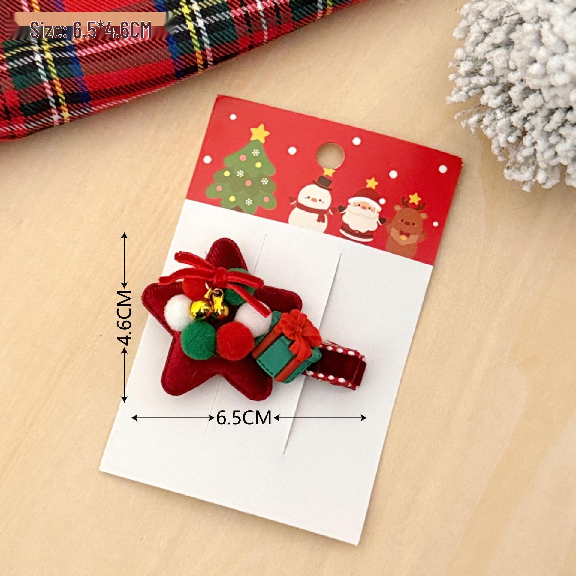 Versatile Christmas Bow Hair Clip for Kids