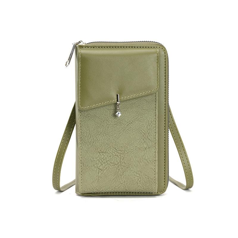 A Lightweight Zippered Single-shoulder Phone Bag That Can Be Carried Diagonally Is Fashionable
