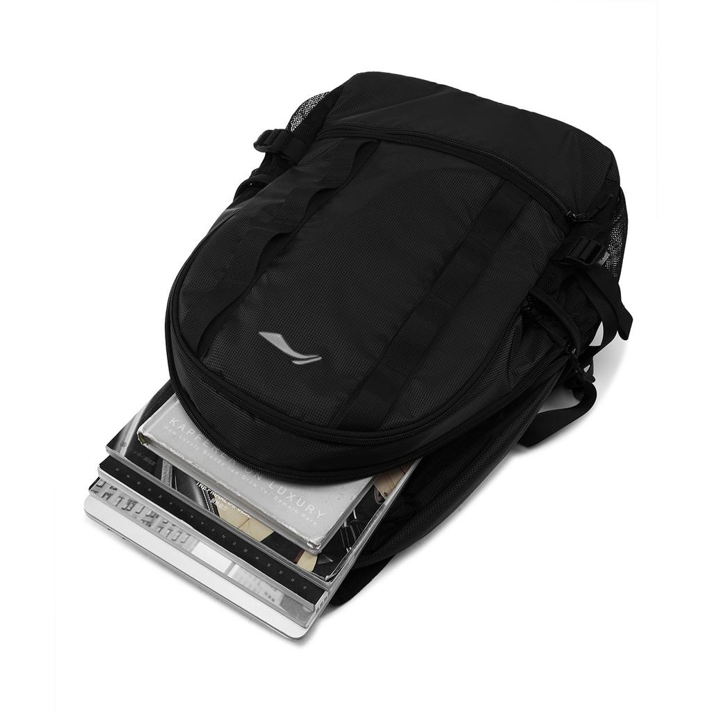 Li Ning Fitness Series Polyamide Backpack Unisex Black ABSU527-1