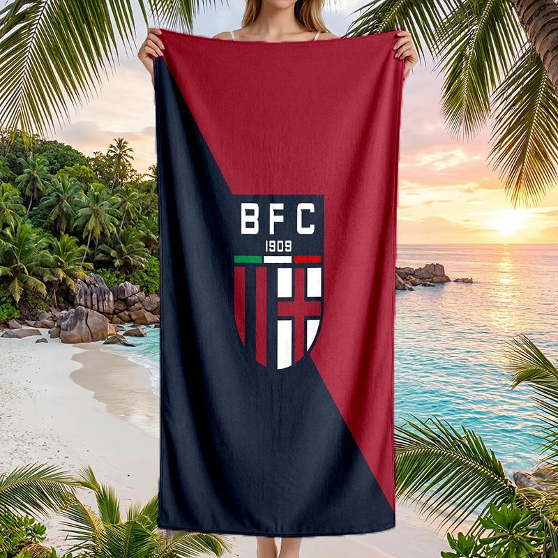 Bologna FC Druck Schnelltrocknendes Strandtuch Mikrofaser Saugfähig Tragbares Reise-Badetuch