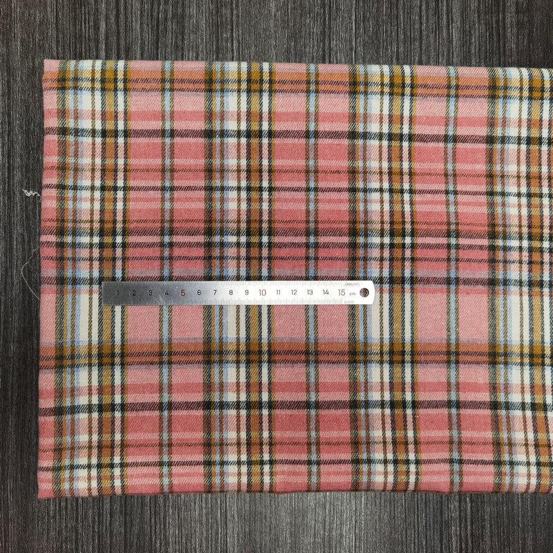 Nueva llegada: Tejido de Algodón Cepillado a Cuadros para Ropa Infantil y de Mujer - Tejido de Franela Jacquard Teñido en Hilo de Poliéster-Algodón.
