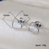 Xiaomi Huitan Chic Heart Stud Earrings for Women Ear Piercing Minimalist Exquisite Love Earrings Daily Wear Fashion Versatile Jewelry