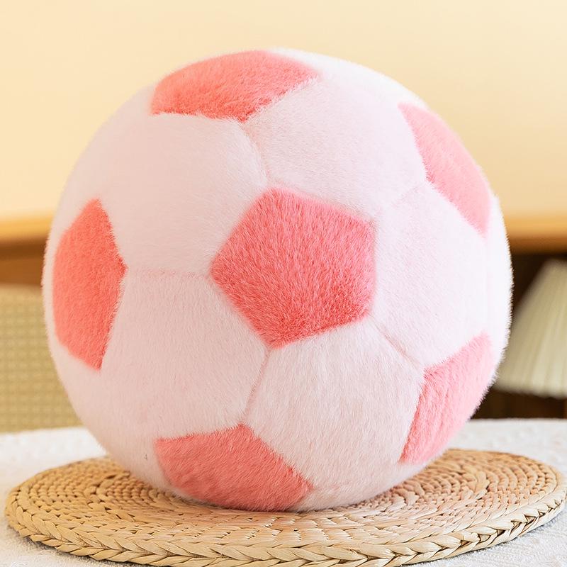 Cross-border Plush Sports Ball Toy - Cute Stuffed Animal Pillow for Kids