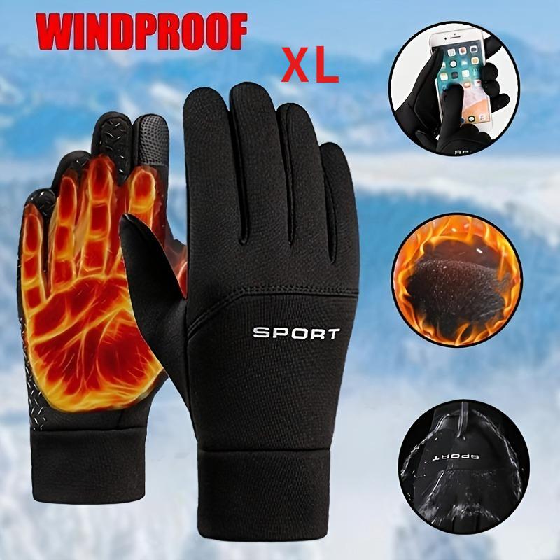 Winter Warm Riding Gloves, Supporting Touch Screen Operation. Suitable for Outdoor Sports