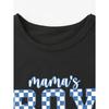 European Sizes MAMA's BOY Printed T-Shirt, Boys Casual Fashion Round Neck Short Sleeve T-Shirt Spring Summer, Boys Clothing