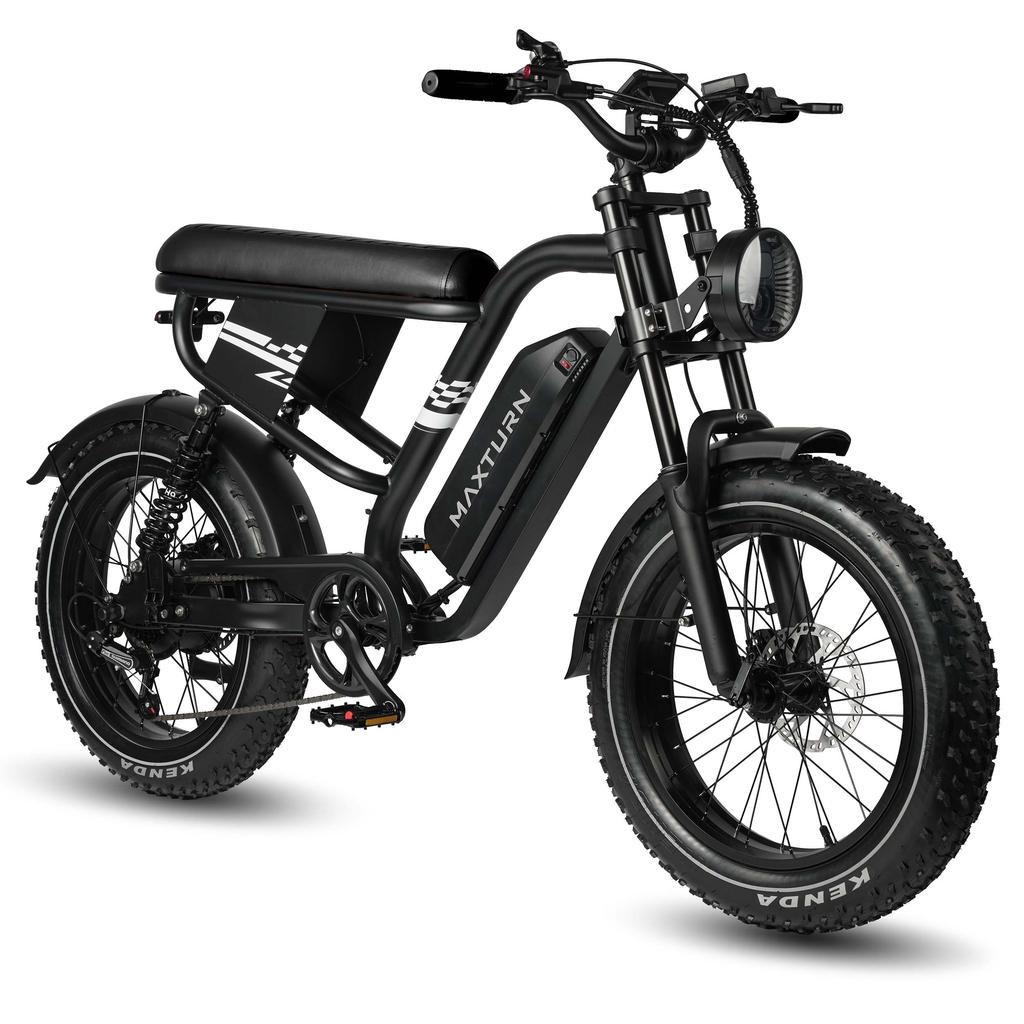 MAXTURN MX10 es una bicicleta eléctrica urbana de 500 W equipada con ruedas de 20 pulgadas, que ofrece una autonomía máxima de hasta 70 kilómetros.