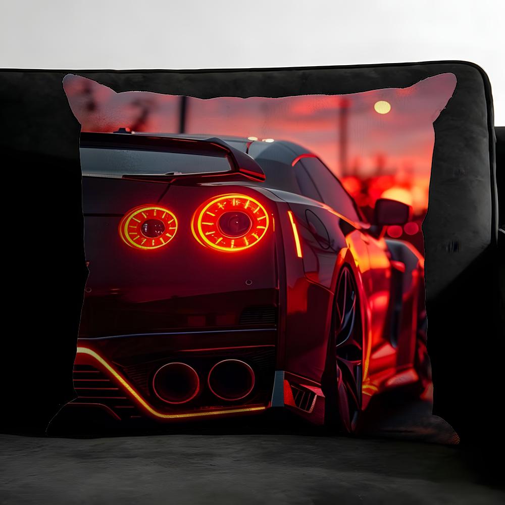Car Cool Cushion Cover Pillowcase Ultra Soft Skin Friendly Fabric Cloud Like Comfort & Concealed Zipper