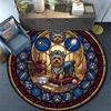 Boxer Dog Glass Round Area Rug Under Office Chairs Bedroom Living Room Home Decor