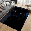 Black Panther with Blue Eyes suitable as a non-slip mat for the living room or bedroom sofa