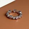 Xiaomi BF CLUB 925 Sterling Silver Ring For Women Jewelry Retro Crown Shape Open Vintage Handmade Ring Allergy For Party Birthday Gift