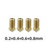 For Bambu Lab A1/A1 Mini/A2L Assembly Hotend with 0.2/0.4/0.6/0.8 Brass Hardened Steel Nozzle For Bambulab A1 3D Printer Parts