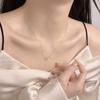 Exquisite Silver-Plated Pearl Necklace - Women's Summer Luxury Collarbone Chain
