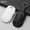 Leather Car Key Case Cover Shell For Geely Azkarra Tugella Fy11   Atlas Pro New Emgrand Gs X6 Suv Ec7 Protected Fob Bag