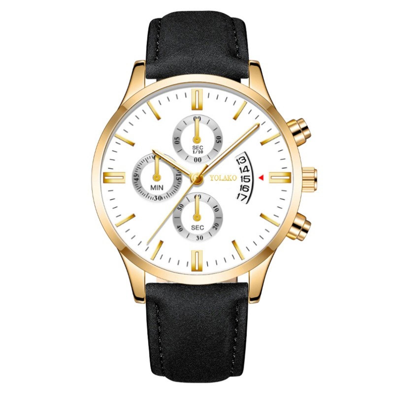 

Мужские водонепроницаемые светящиеся наручные часы-будильник для бега One Size золотой