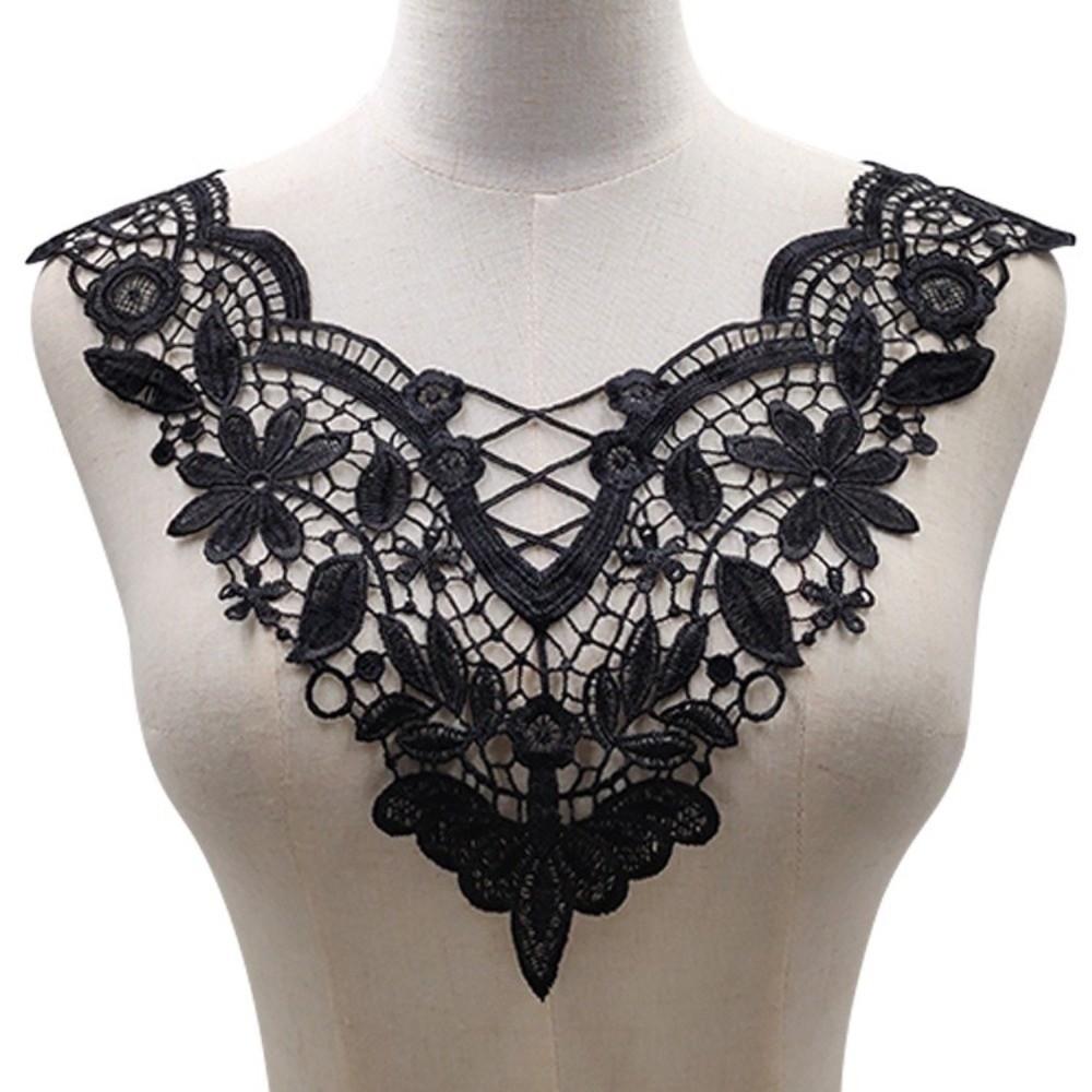 Handmade Neckline Collar Applique Elegant Hollow Out Trim DIY Sewing Supplies
