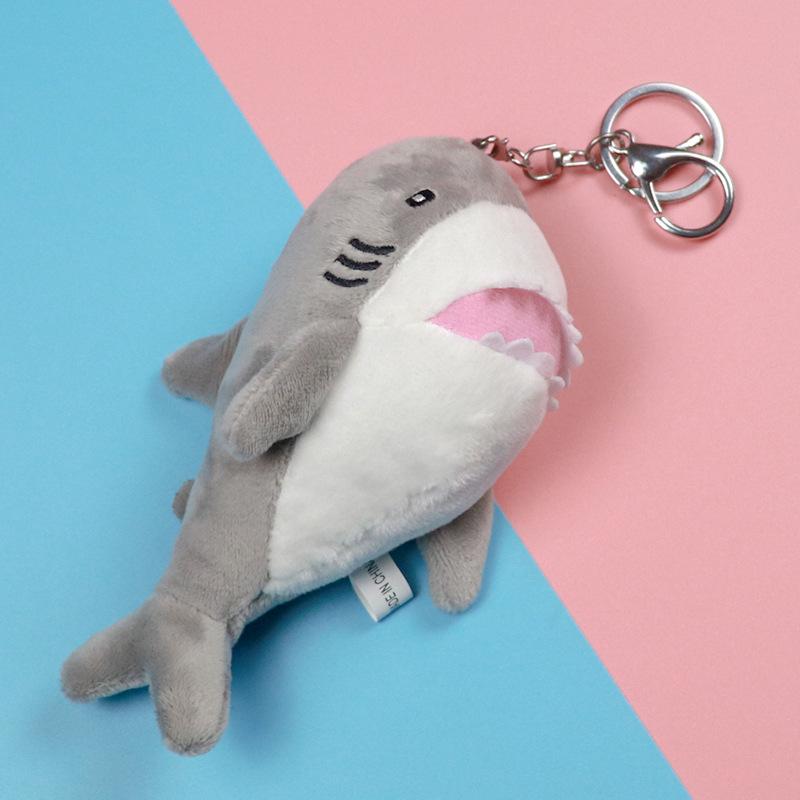 Portachiavi Peluche Piccolo Squalo e Balena - Ciondolo Cartone Animato & Souvenir Acquario