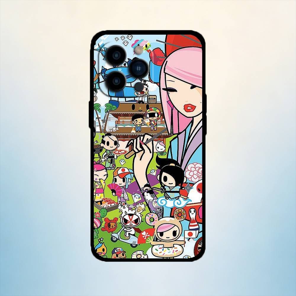 

AAA Japan T-Tokidokis Phone Case For iPhone 17,16,15,14,13,12,11 Plus,Pro Max,XS,Soft Silicone Black Cover iPhone13PROMAX