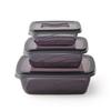 Qlu Bio 3Piece Storage Container Set  Anthracite