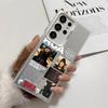 Etui na telefon rapera R-Roa do Samsung Galaxy S25 Edge S24 S23 S22 S21 S20 Ultra Silikonowe Srebrne Pokrowiec