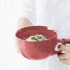 Ceramic Breakfast Bowl 700ml Microwave & Oven-Safe Soup Mug with Lid & Spoon Large Capacity Soup Bowl for Oatmeal Noodles
