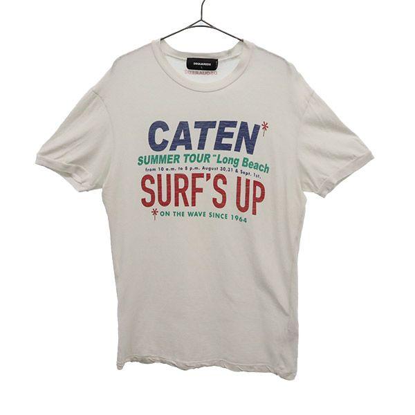 

DSQUARED2 made in Italy Print Short sleeve T-shirt L white Men s Used