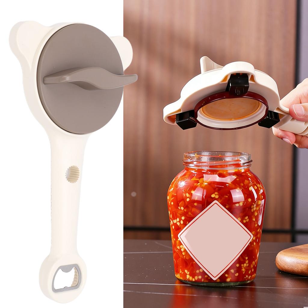 Jar Opener Manual Adjustable Anti Slip Multi Purpose Bottle Opener for Beer Bottles Cans