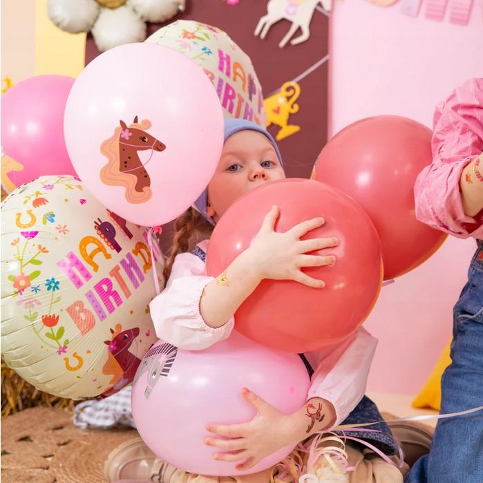 Balony Lateksowe Koniki Konie Kucyki Koń Mix Urodziny Dekoracja 30Cm 6Szt.