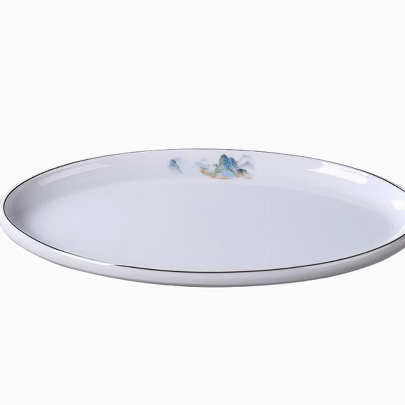 Taishun Qianli River Water Oval Fish Plate