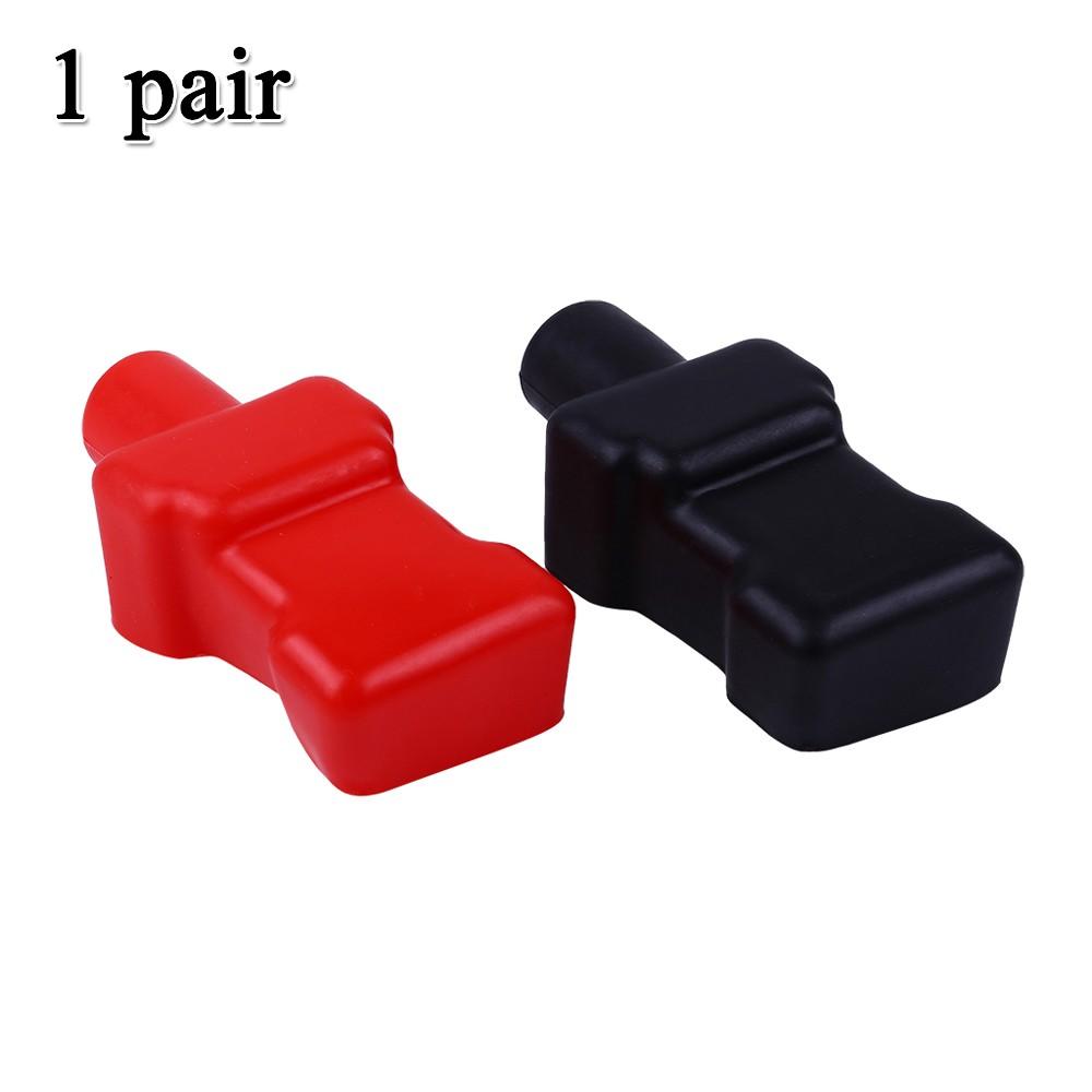 Accessories Battery Terminal Cover Set Auto 2Pcs Rubber Wear resistant