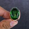 Peridot Edelstein Handgefertigter Kupfer Schmuck Ring Größe 7 v8i90