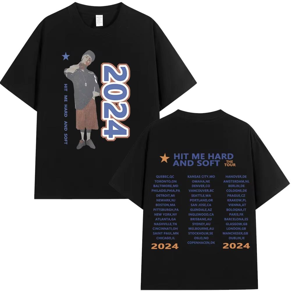 Billie Eilish  Hit Me Hard and Soft The Tour Live In 3D Tshirt 2026 Summer Unisexs Womens Cotton Oversized Tshirt Y2K