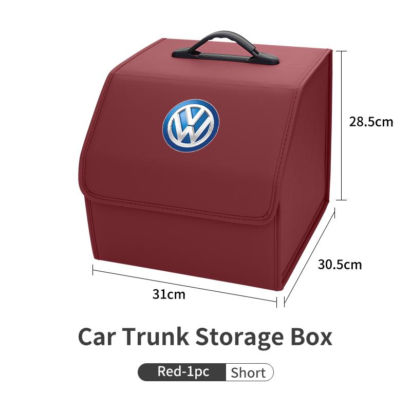 Car Trunk Storage Box Carbon Tool Organiser Multi-Use Storage Bag For VW Golf Jetta Passat mk4 mk5 mk6 CC Golf 5 7 Tiguan Lm2