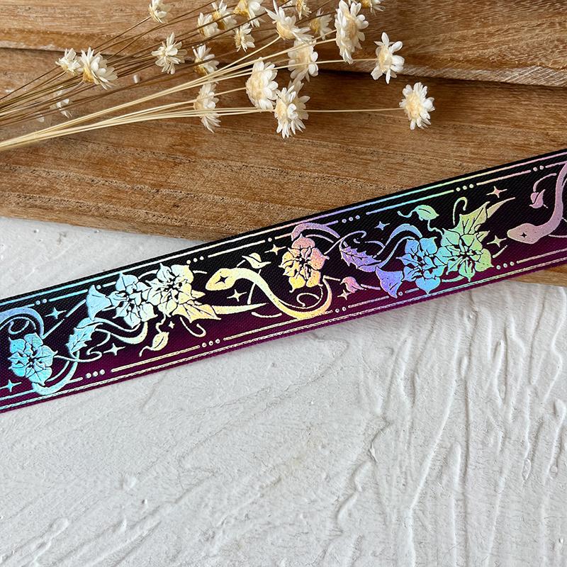 2.5cmx4.5m/Roll Packaging Ribbons Decorative Multiple Colors Brooch Badge Hot Stamping Pattern Headwear Hat Cartoon Gift Box