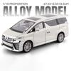 DA11:18 Toyota Vellfire Alphard LM300 MPV Alloy Metal Diecast Model Car High Simulation Collectibles Home Furnishings Holiday Gifts