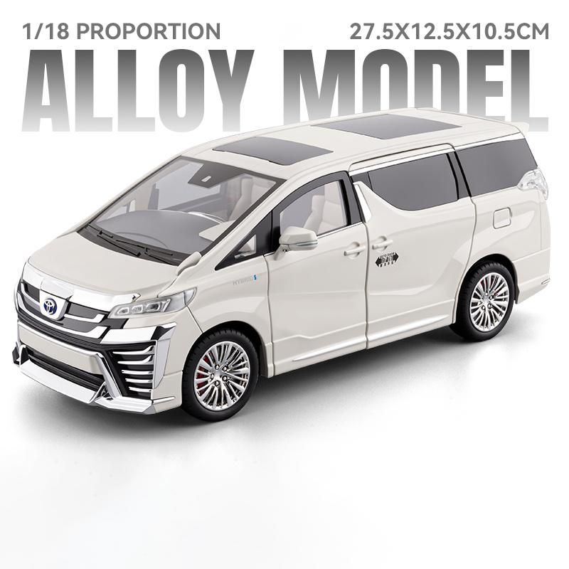 

1:18 Toyota Vellfire Alphard LM300 MPV Alloy Metal Diecast Model Car High Simulation Collectibles Home Furnishings Holiday Gifts